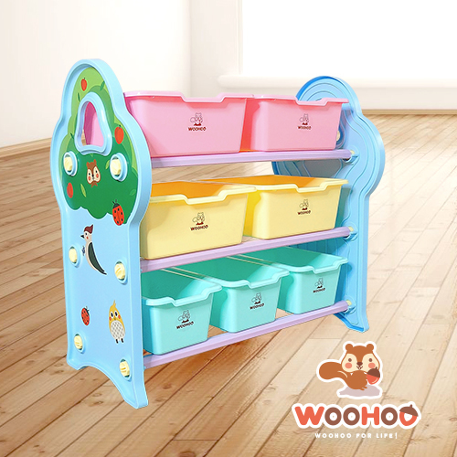 WOOHOO 蘋果小樹收納櫃-附可愛造型貼紙