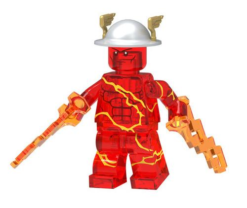 custom lego flash minifigure