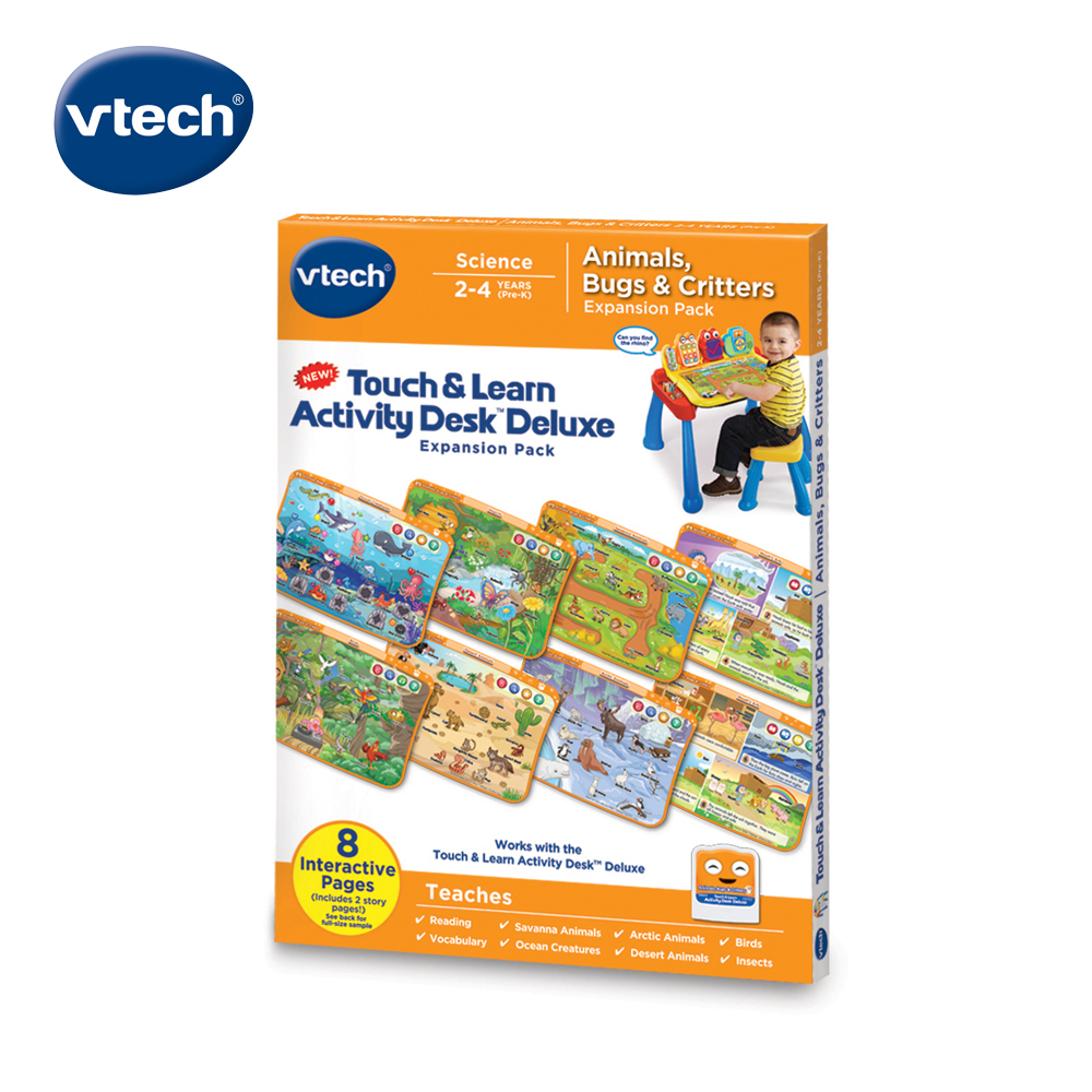 Vtech 互動學習點讀桌圖鑑套卡組-生物奇觀探索(2-4Y)