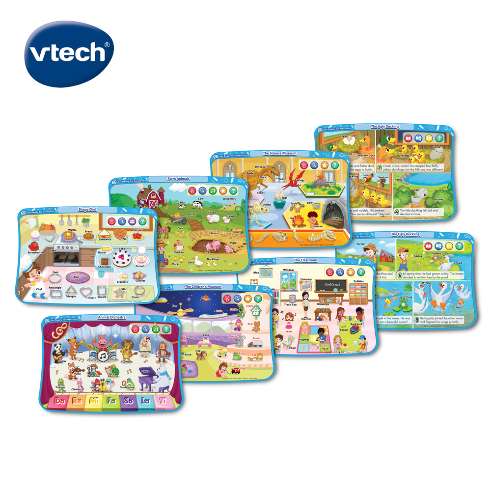 Vtech 互動學習點讀桌圖鑑套卡組-學齡前認知啟蒙(2-4Y)