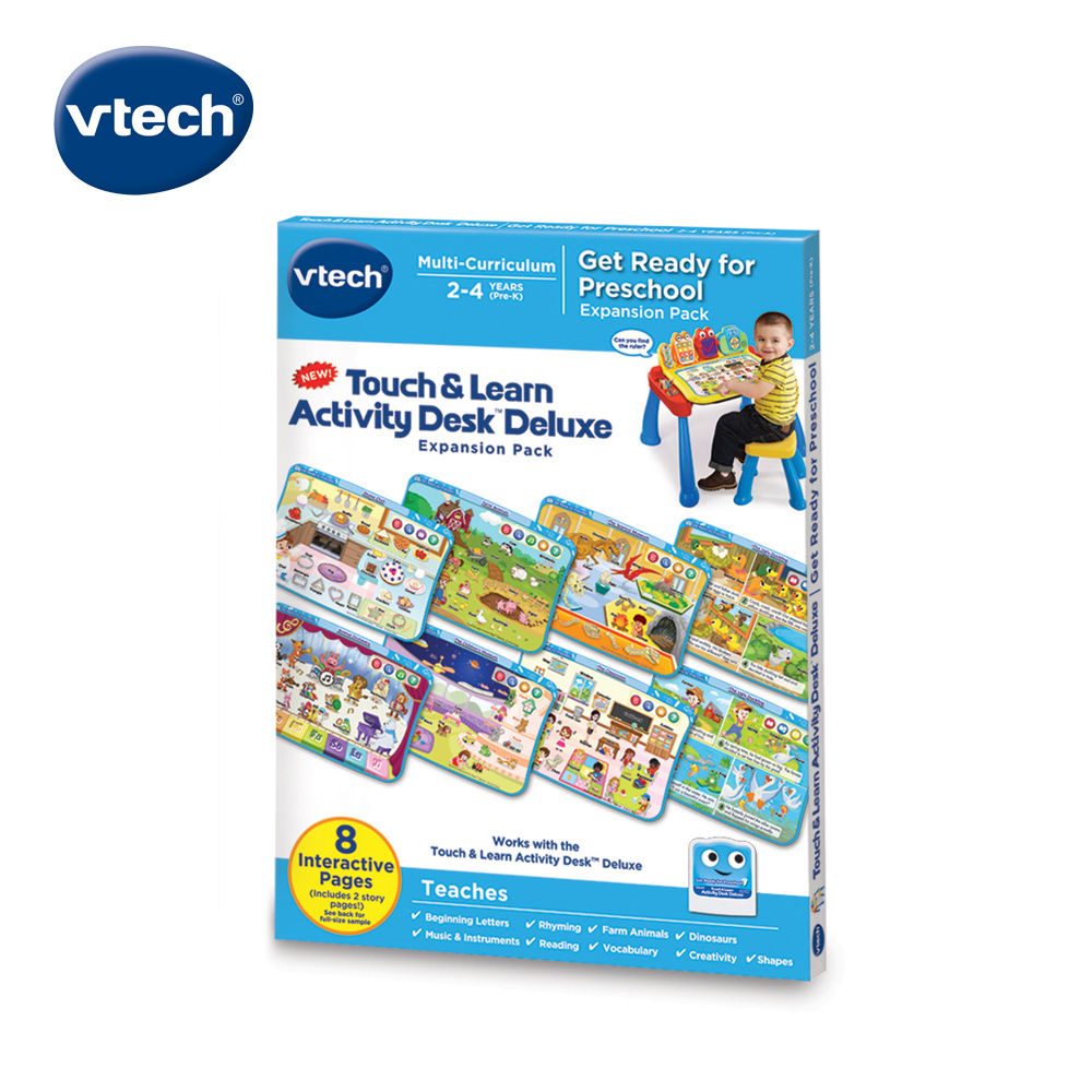 Vtech 互動學習點讀桌圖鑑套卡組-學齡前認知啟蒙(2-4Y)