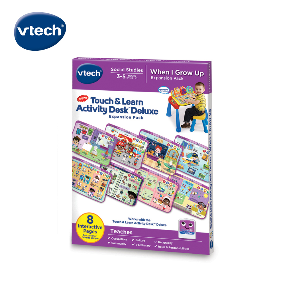 Vtech 互動學習點讀桌圖鑑套卡組-我的成長夢想(3-5Y)