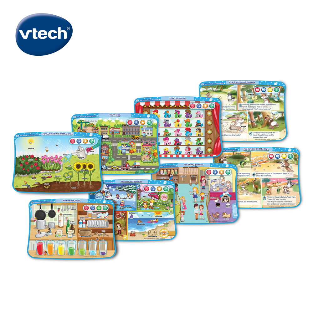 Vtech 互動學習點讀桌圖鑑套卡組-幼兒園入學啟蒙(3-5Y)