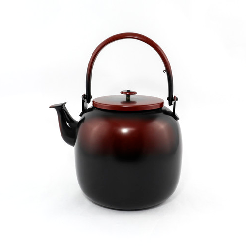 【高岡銅器】腰黑水注紫黑銅壺 2.2L