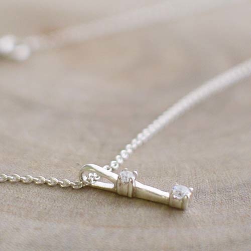 心的鎖匙純銀項鍊/SN853