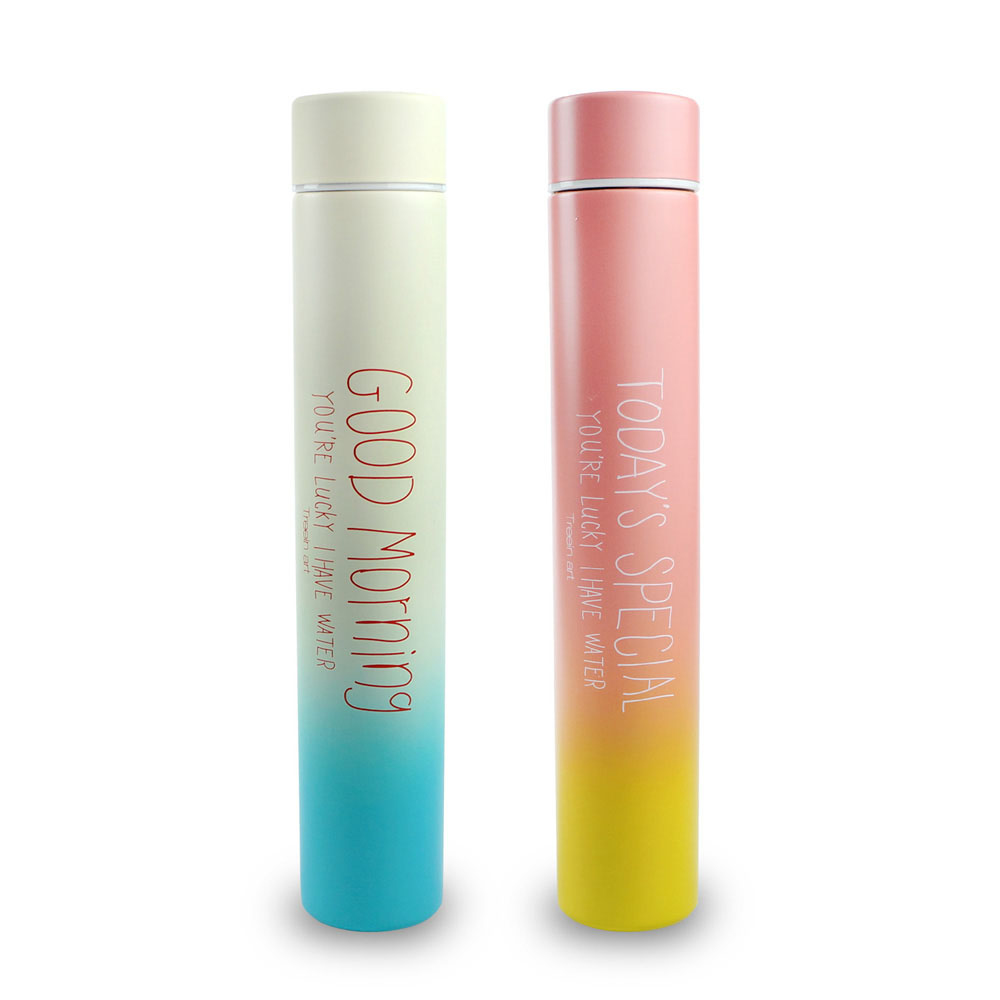 幻色漸層極細霧面保溫瓶 220ML