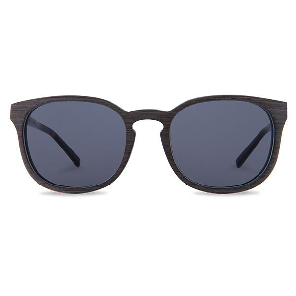 原木太陽眼鏡 Alfons - 黑木 / 純灰色鏡片