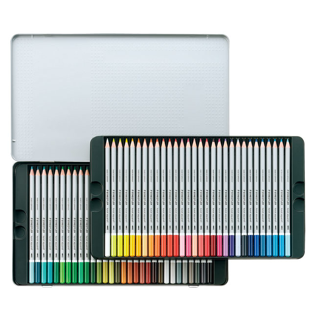 【STAEDTLER 施德樓】金鑽級水彩色鉛筆60色組 MS125 M60