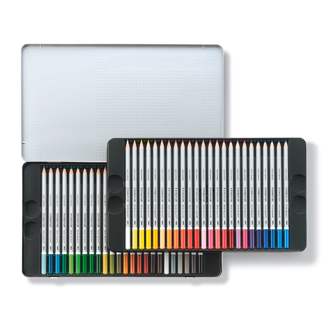 【STAEDTLER 施德樓】金鑽級水彩色鉛筆48色組 MS125 M48