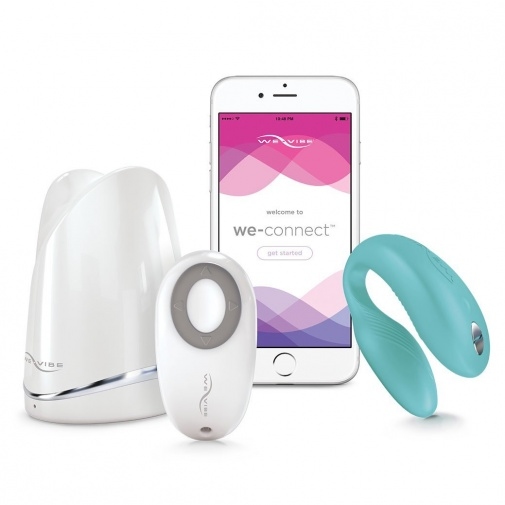 We-Vibe Sync 情侶共震按摩器 - 湖水藍色(可使用APP控制)