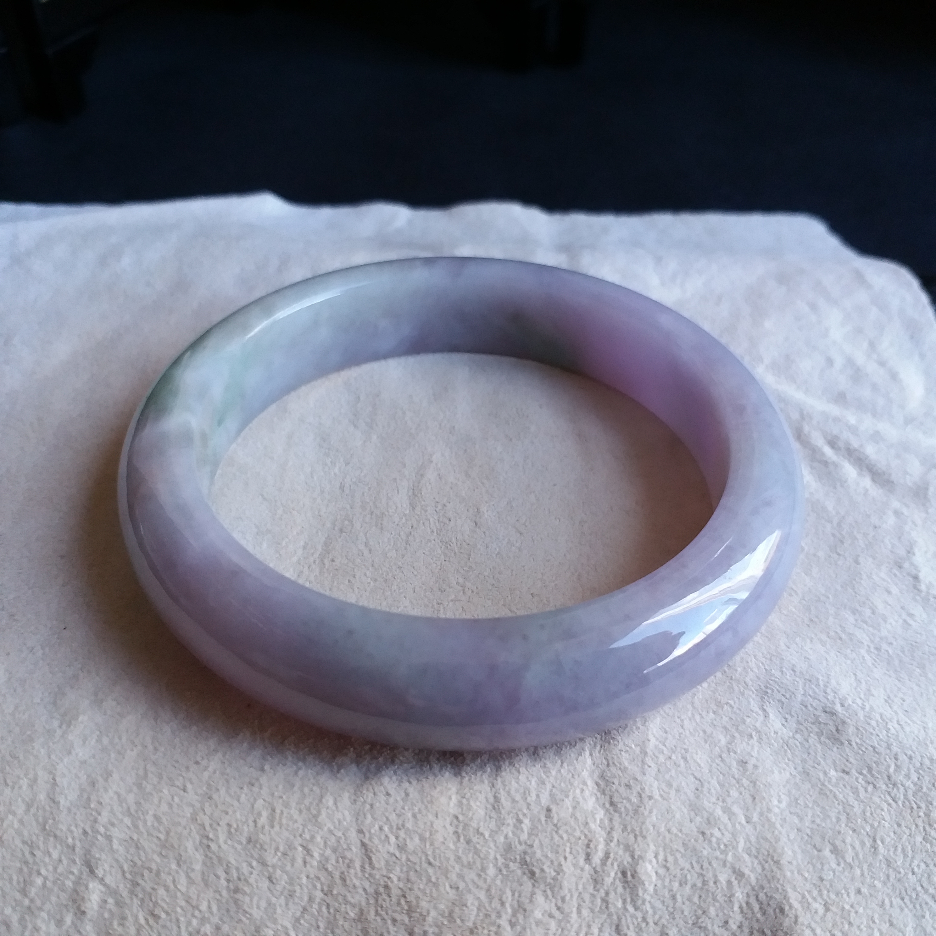 J1271 冰糯紫羅蘭玉鐲 56.58mm (1.51)