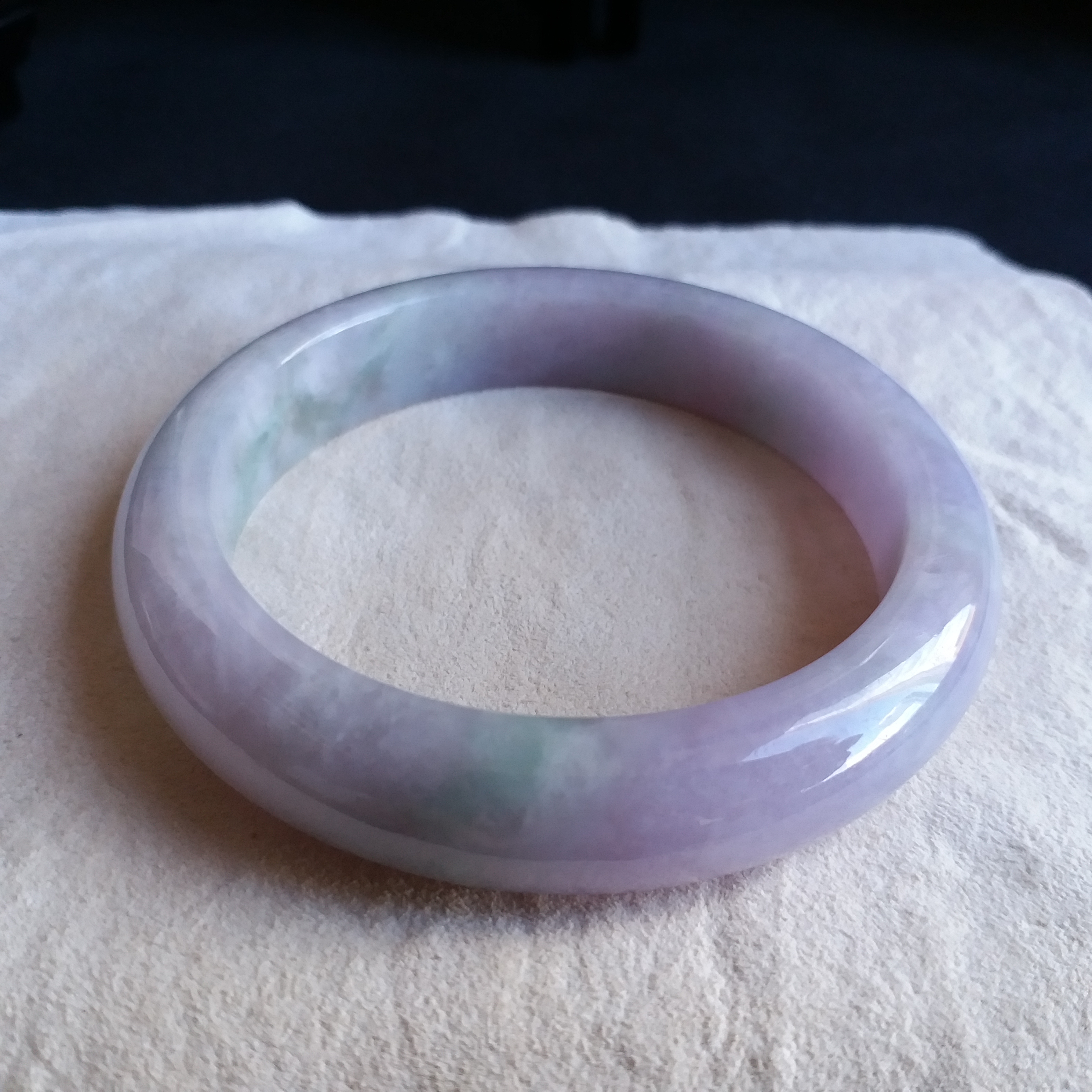 J1271 冰糯紫羅蘭玉鐲 56.58mm (1.51)
