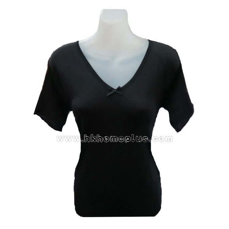 2件裝 Lindi: 女裝V領短袖衫 (F / XL碼)