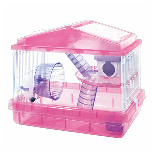 單獨免運-【IRIS】 雙層造型鼠籠 藍/粉 (IR-PHSC-411)