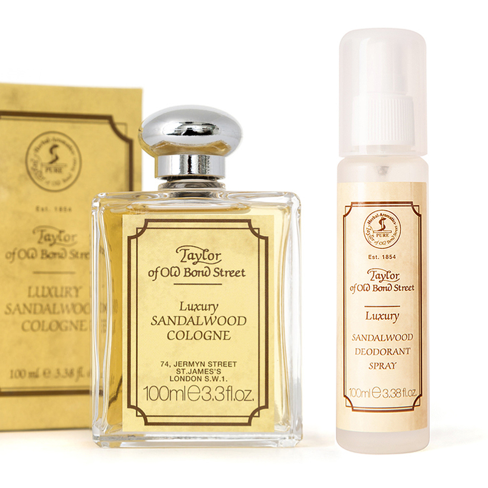 英國 Taylor of Old Bond Street 經典檀香 古龍香水＋體香噴霧 2件優惠組