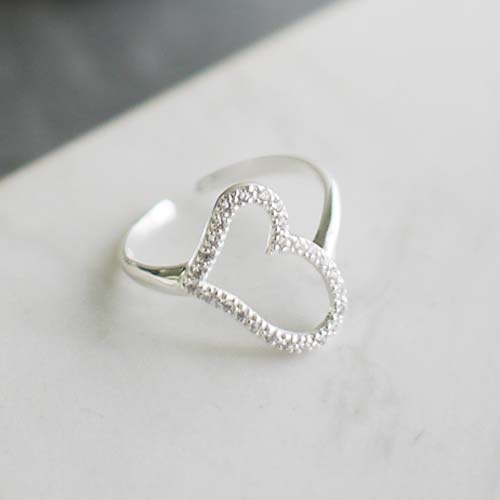 永恆不變的愛純銀戒指/DR708