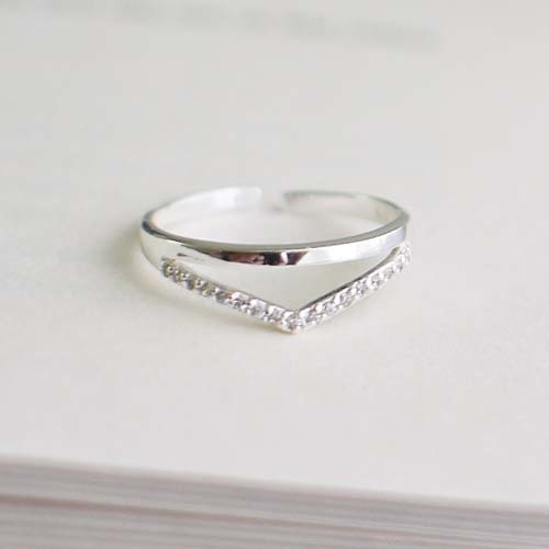 極光純銀戒指/DR709