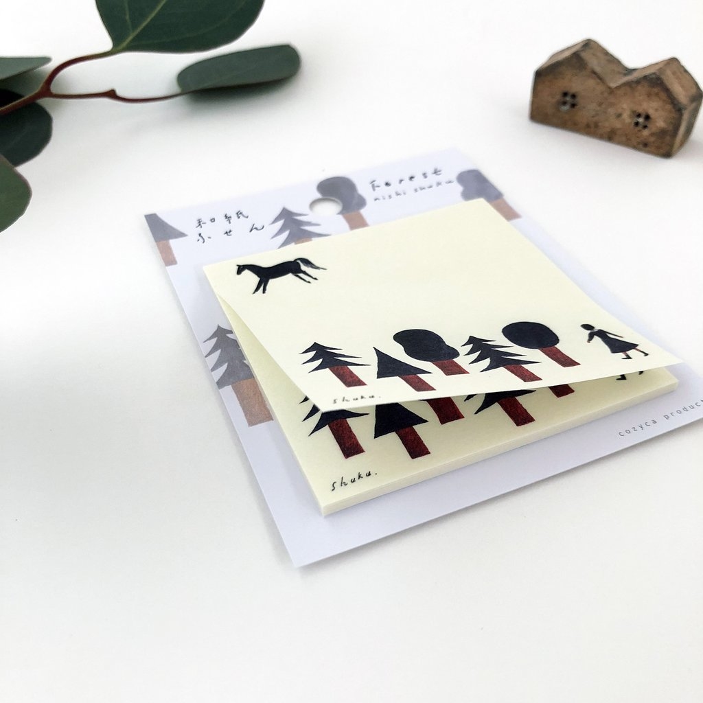 nishi shuku 美濃紙粘滯便箋
