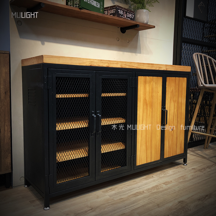 LOFT實木鐵框置物收納櫃|可訂製