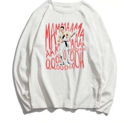 Queen 皇后合唱團 Freddie Mercury 設計款系列大學T