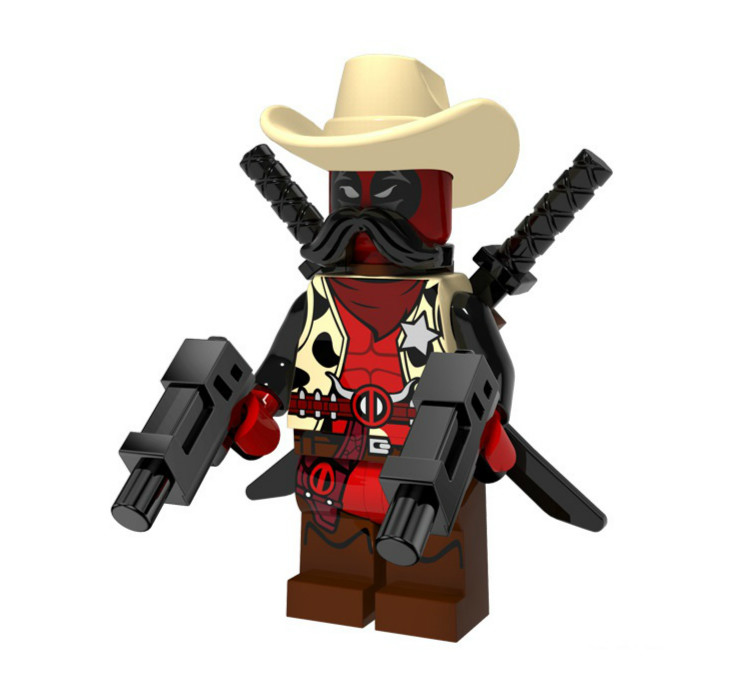 Buy 3 Get 34% Off - 01 Big Bricks Custom Sheriff Deadpool Marvel DC SuperHeroes Minifigures Toy Mini figure Minifigs Fit Lego Blocks P1409