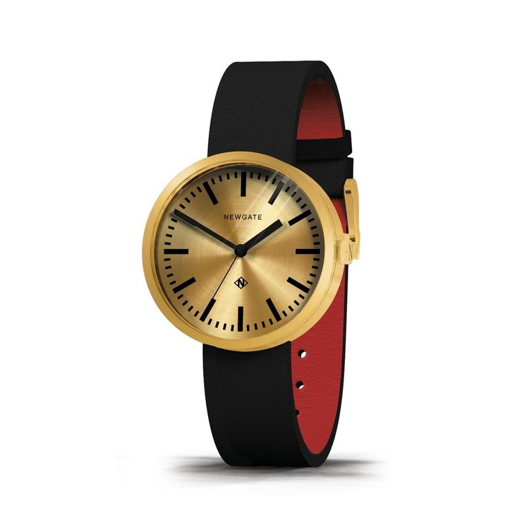 DRUMMER-典雅金-義大利皮革錶帶-40mm