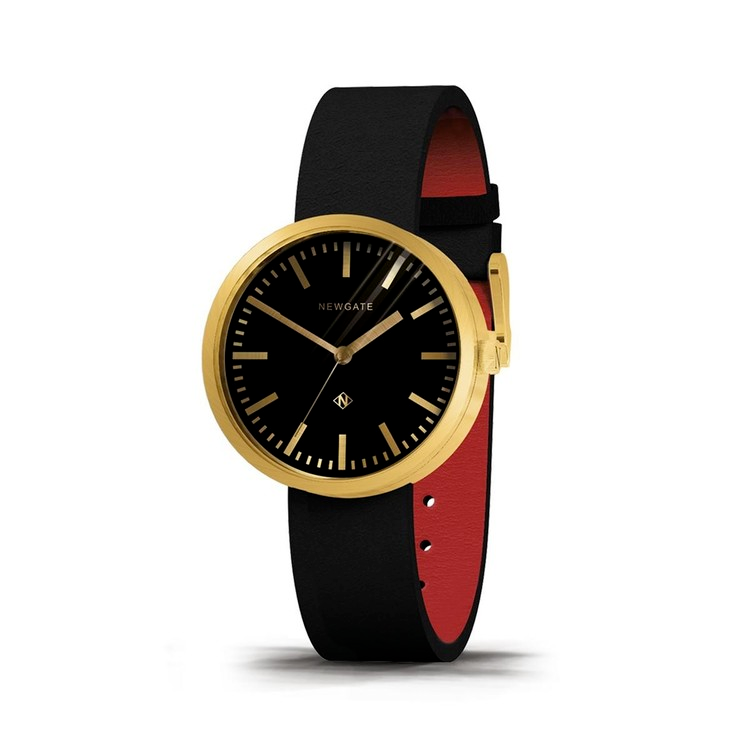 DRUMMER-永恆金-義大利皮革錶帶-40mm