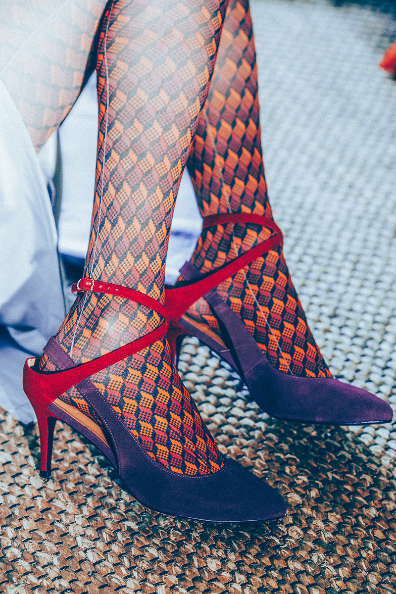 Lisa 拼接高跟鞋(三色)MIT款