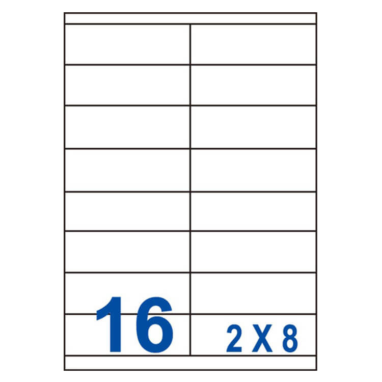 【12】US4427 多功能白標16格(105x35mm)