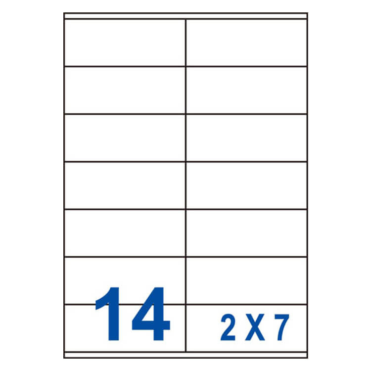 【16】US4452 多功能白標14格(105x42mm)