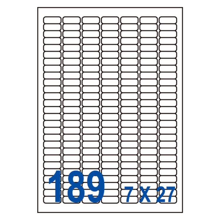 【25】US4344 多功能白標189格(25.4x10mm)