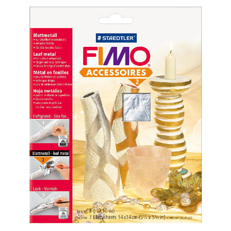 8780-81FIMO軟陶專用裝飾金箔-銀色 