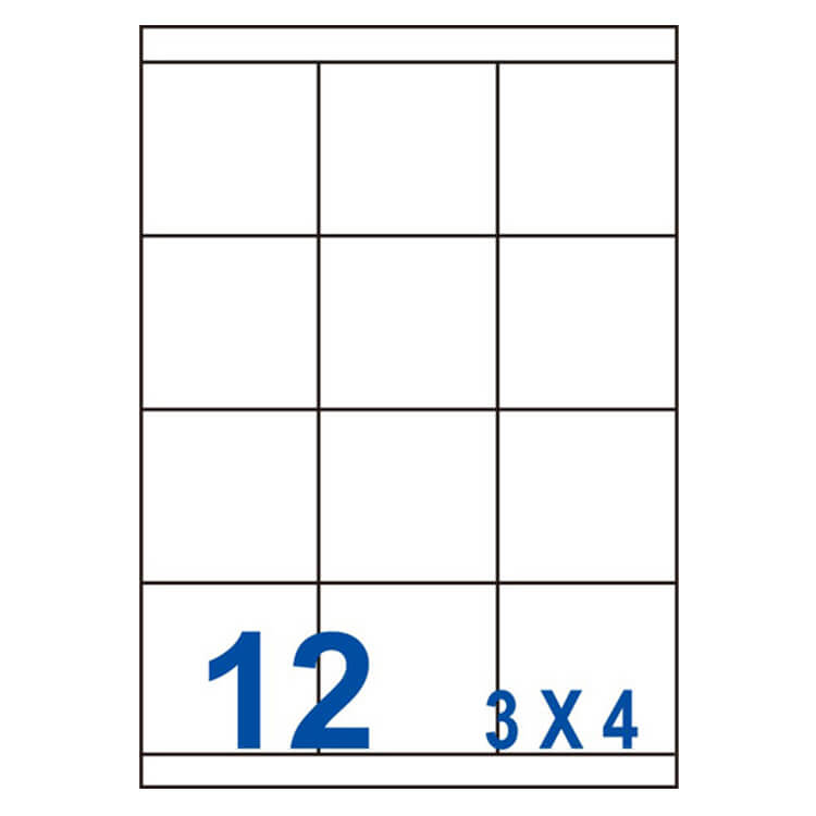 【42】US4279 多功能白標12格(70x67.7mm)