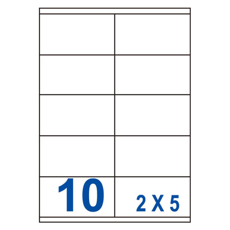 【44】US4425 多功能白標10格(105x57mm)