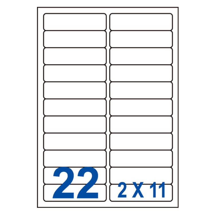 【57】UH24100 多功能白標22格(24x100mm)