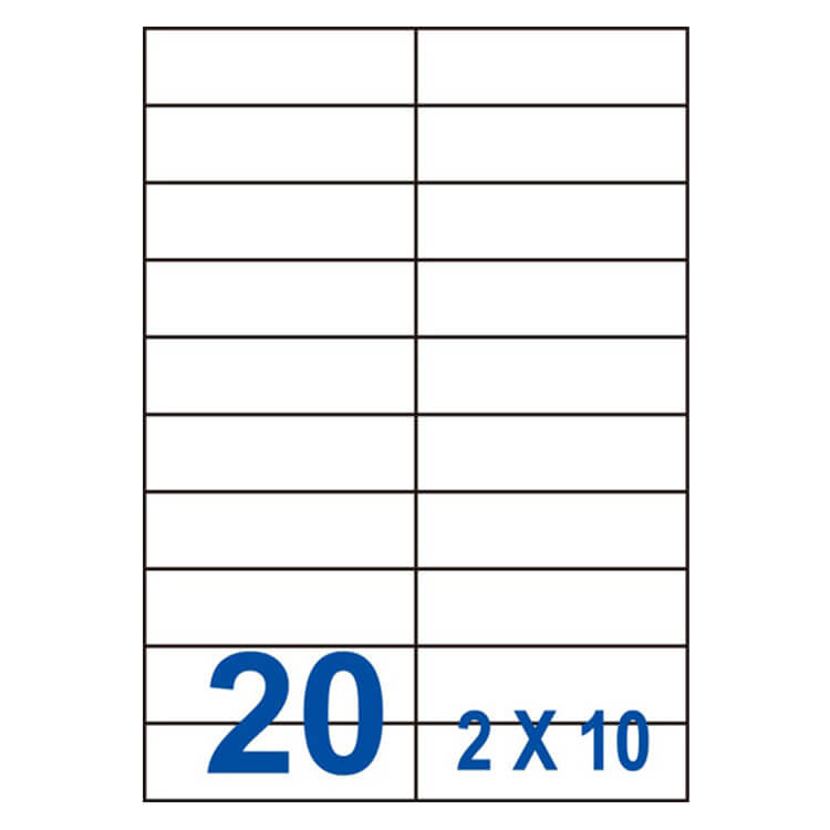 【60】UH30105 多功能白色標籤20格(29.7x105mm)