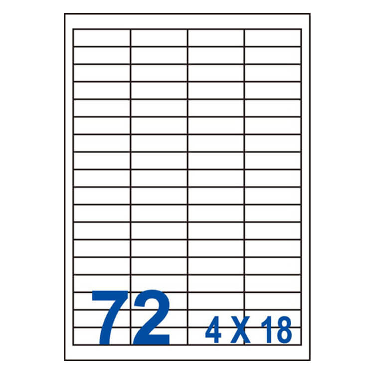 【73】UW4515 多功能白標72格(15x45mm)