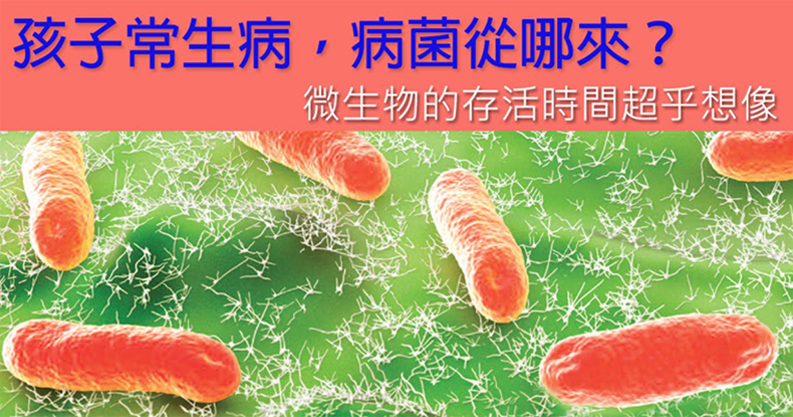 孩子常生病，病菌從哪來？微生物的存活時間超乎想像