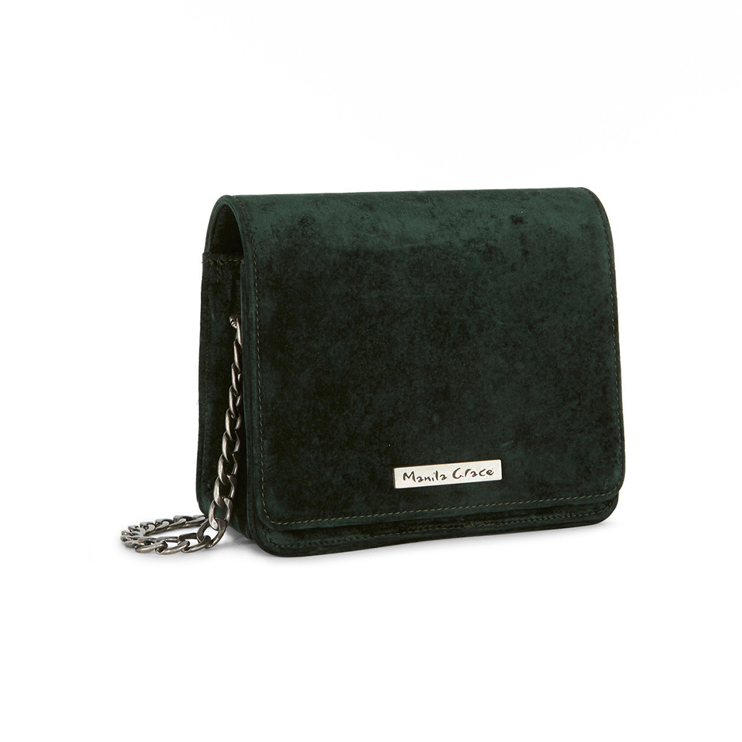 FEDE,Fedeboutique,聖誕禮物,小方包,絨布方包,鍊條方包,墨綠方包,