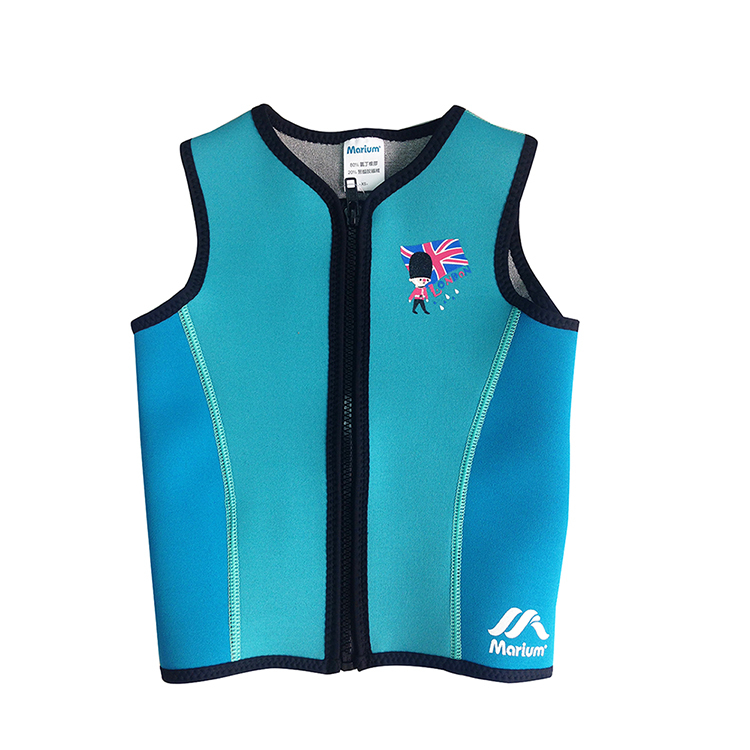 MAR-7822 兒童可調式防寒背心-綠色/藍色