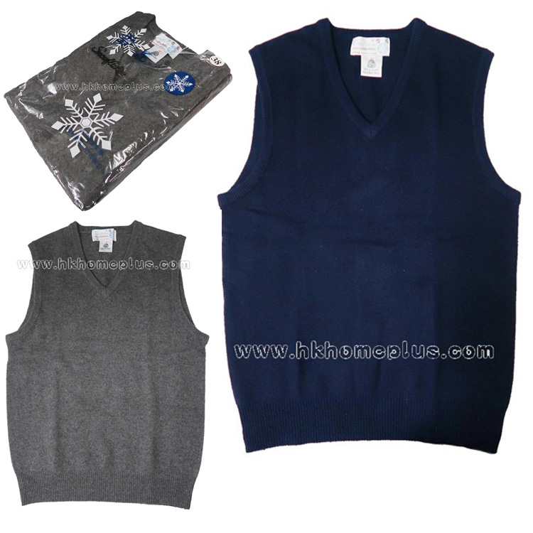雪花牌: 純羊毛套頭背心 (36-48碼)