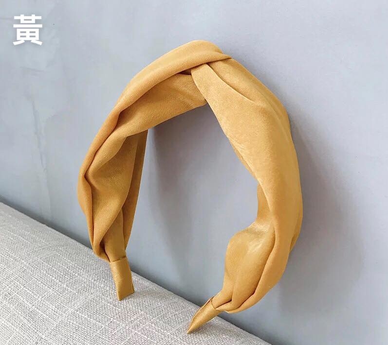 緞面交叉髮箍