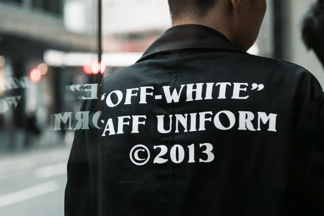 Off white staff outlet jacket