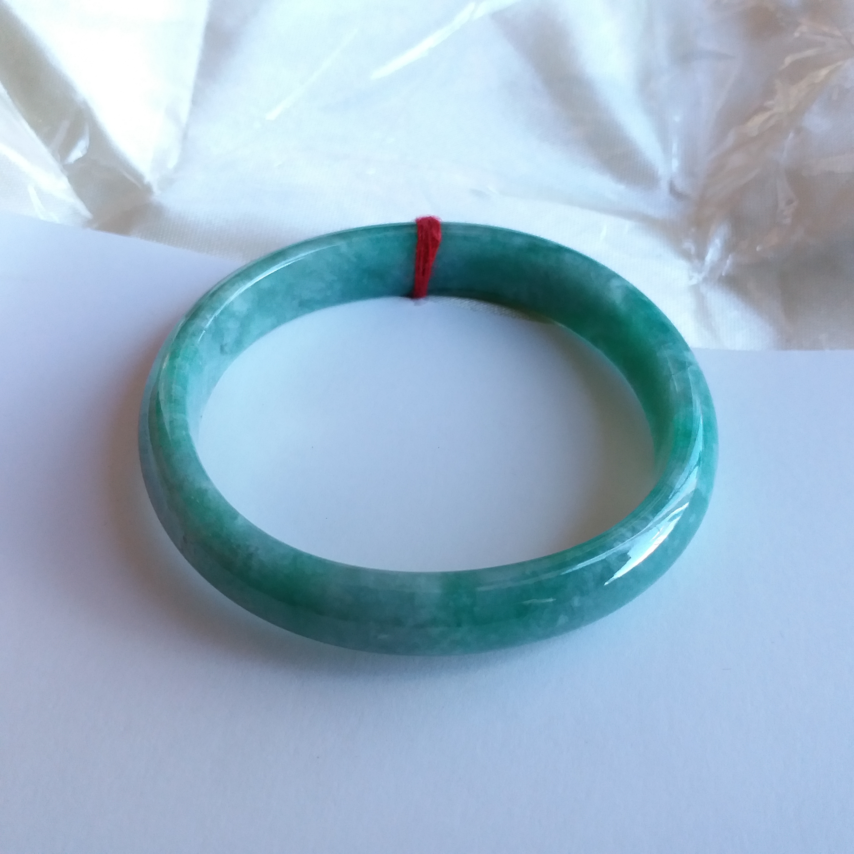 豆種滿綠貴妃玉鐲 51mm, 天然翡翠A玉, 緬甸玉, Jade, Jadeite