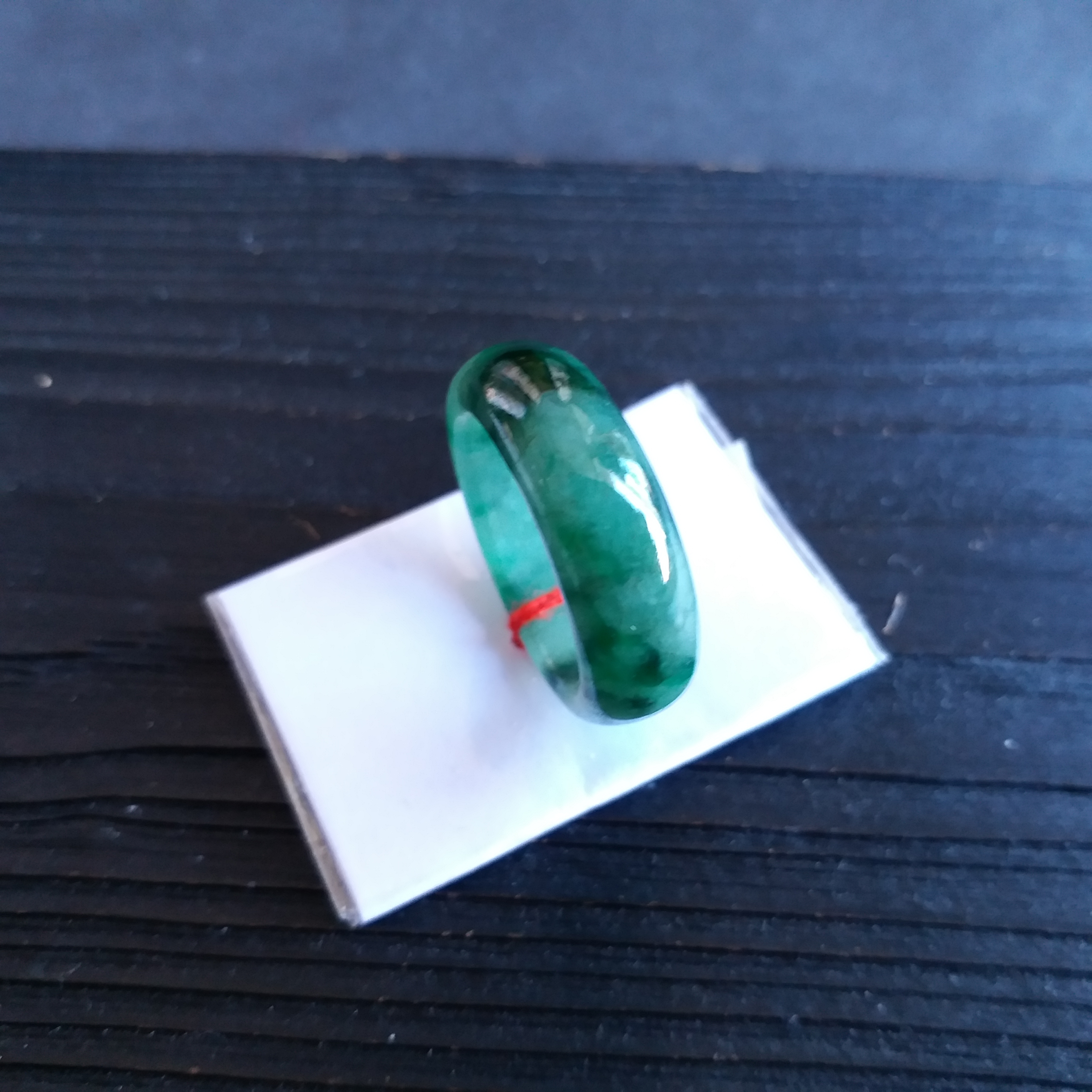 滿色飄辣綠花指環戒指 (17.5mm圈口), 天然翡翠A玉, 緬甸玉, Jade, Jadeite