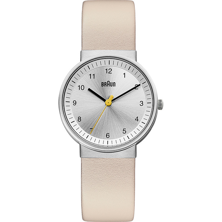 BRAUN百靈-經典女用系列錶款-粉彩錶帶(米)-BN0031SLBGL