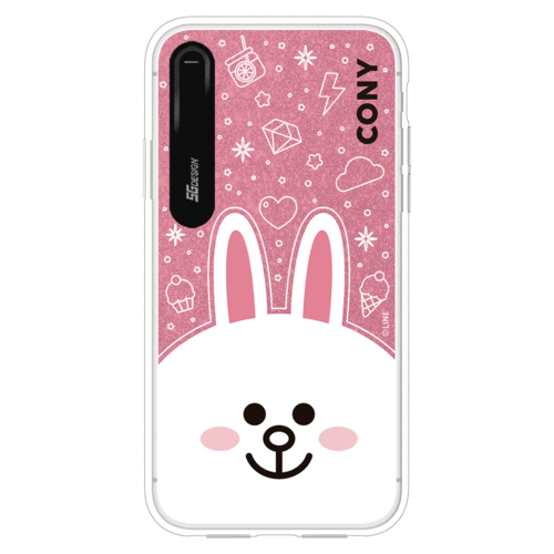iPhone X Max Line Friends Basic Cony Light Up Case