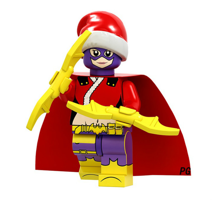 Christmas Batgirl Custom Marvel DC SuperHeroes Minifigures Minifigs Fit Lego  P1653