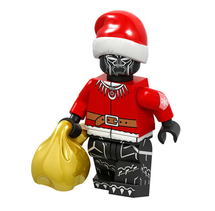 Christmas Black Panther Custom Marvel DC SuperHeroes Minifigures Minifigs Fit Lego  P1654