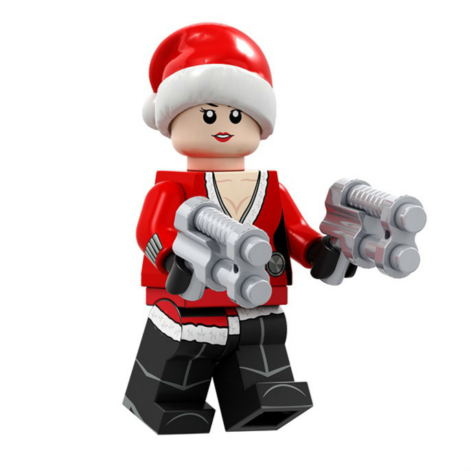 Christmas Black Widow Custom Marvel DC SuperHeroes Minifigures Minifigs Fit Lego P1655